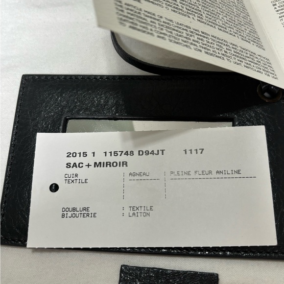 BALENCIAGA The City bag 2way Handbag Leather Gray 115748 Y2K Editors Authentic - Picture 14 of 15